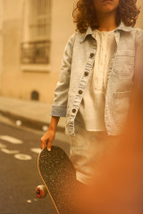 VESTE PINCEAU DENIM DELAVÉ