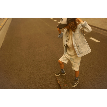 VESTE PINCEAU DENIM DELAVÉ