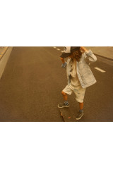 VESTE PINCEAU DENIM DELAVÉ