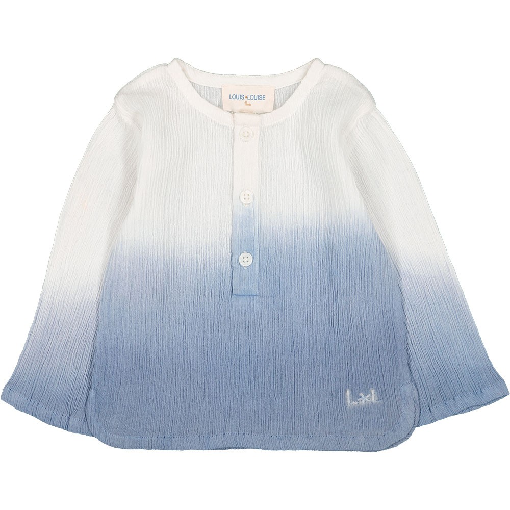 Shirt Oncle Cotton Crepe Dip Dye