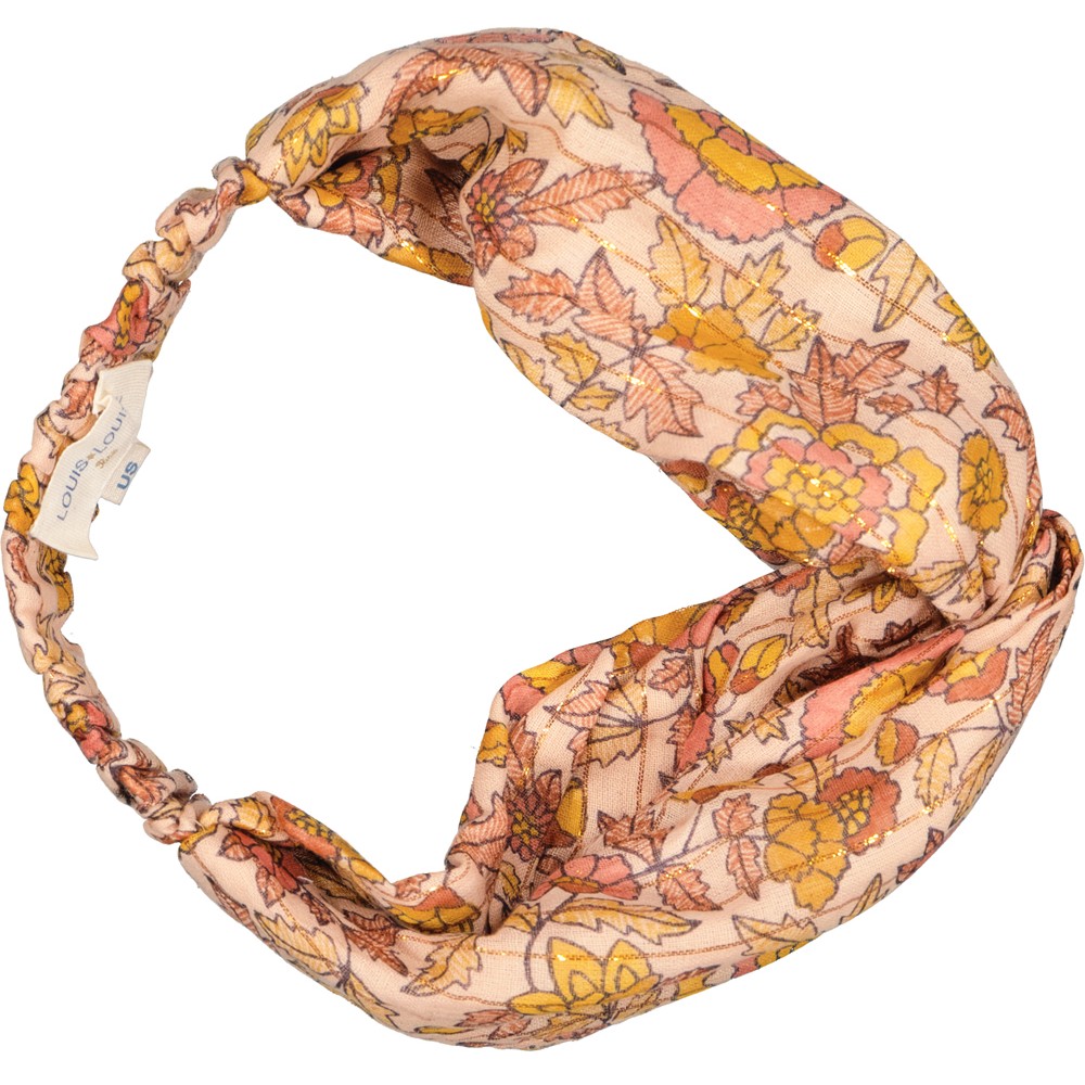 HEADBAND FRANCESCA STRIPE LUREX INDIAN FLOWER