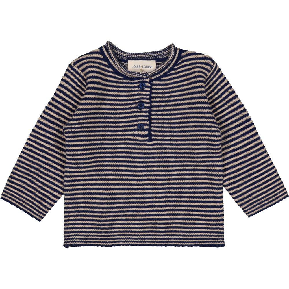 PULL REDA LAINE MÉLANGÉE RAYURE