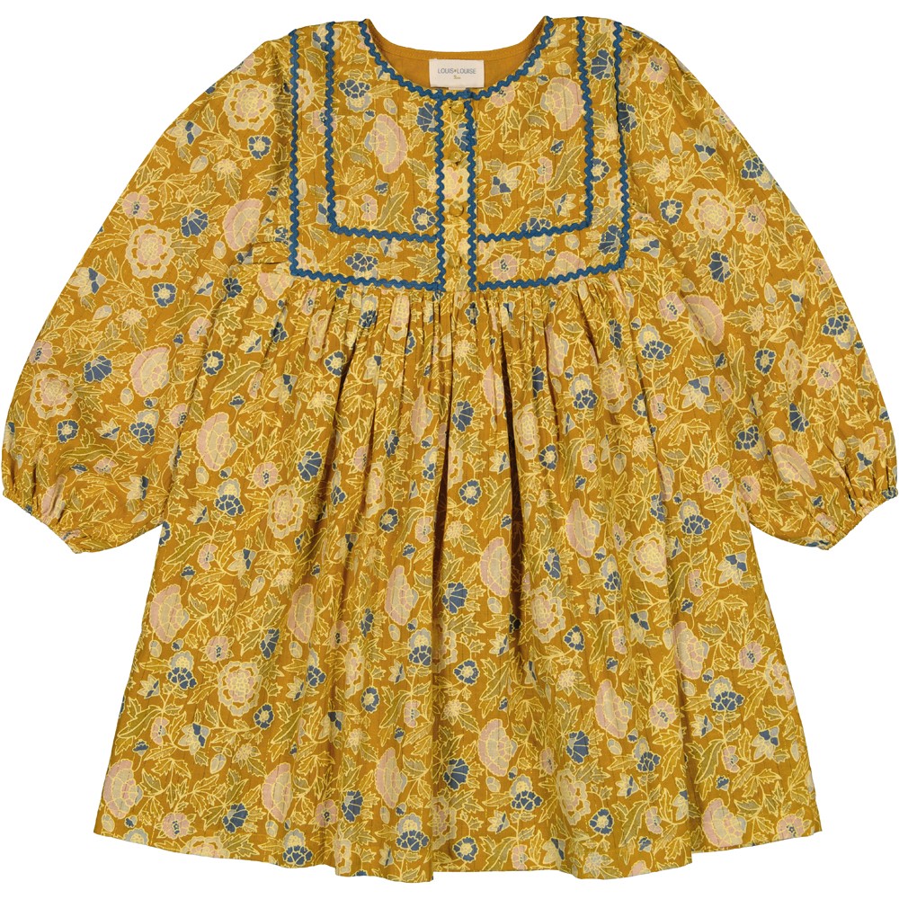 DRESS CONSTANTINE STRIPE LUREX INDIAN FLOWER