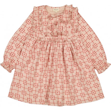 ROBE CONSTANZA TWILL CARRÉ COEUR