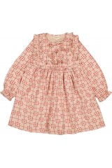 ROBE CONSTANZA TWILL CARRÉ COEUR