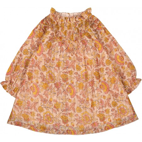ROBE MANOUSH FLEUR INDIENNE RAYURE LUREX