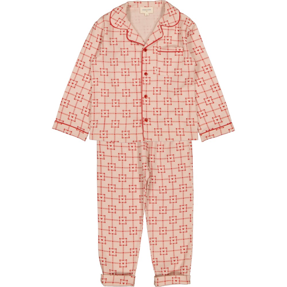 PYJAMAS MINUIT TWILL CARRÉ COEUR