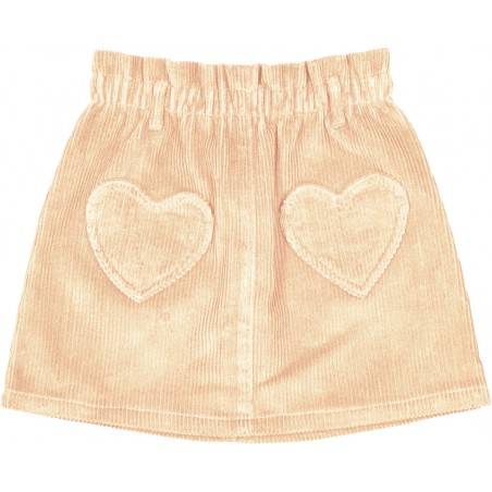 JUPE SCHOOLA VELOURS COTELÉ