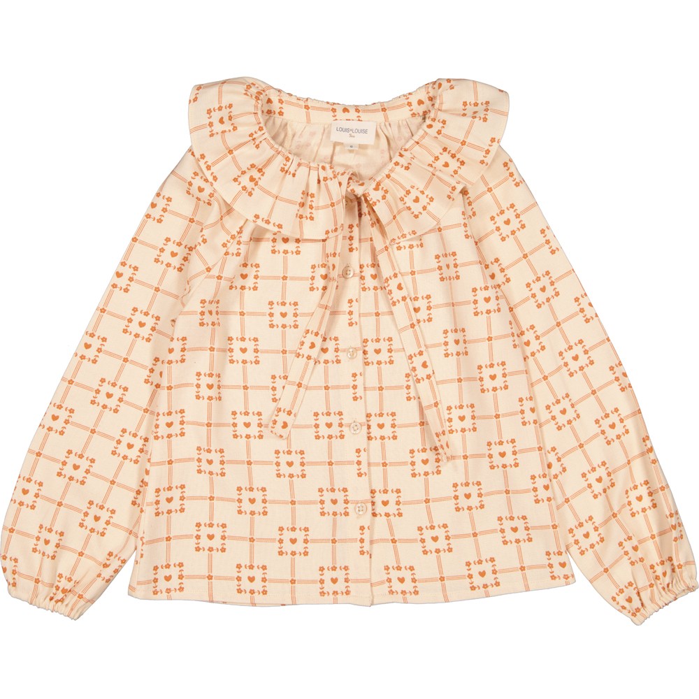 BLOUSE ANGELE TWILL CARRÉ COEUR