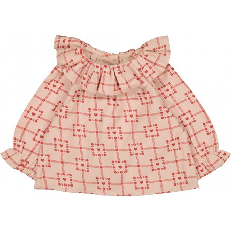 BLOUSE LILIE TWILL CARRÉ COEUR