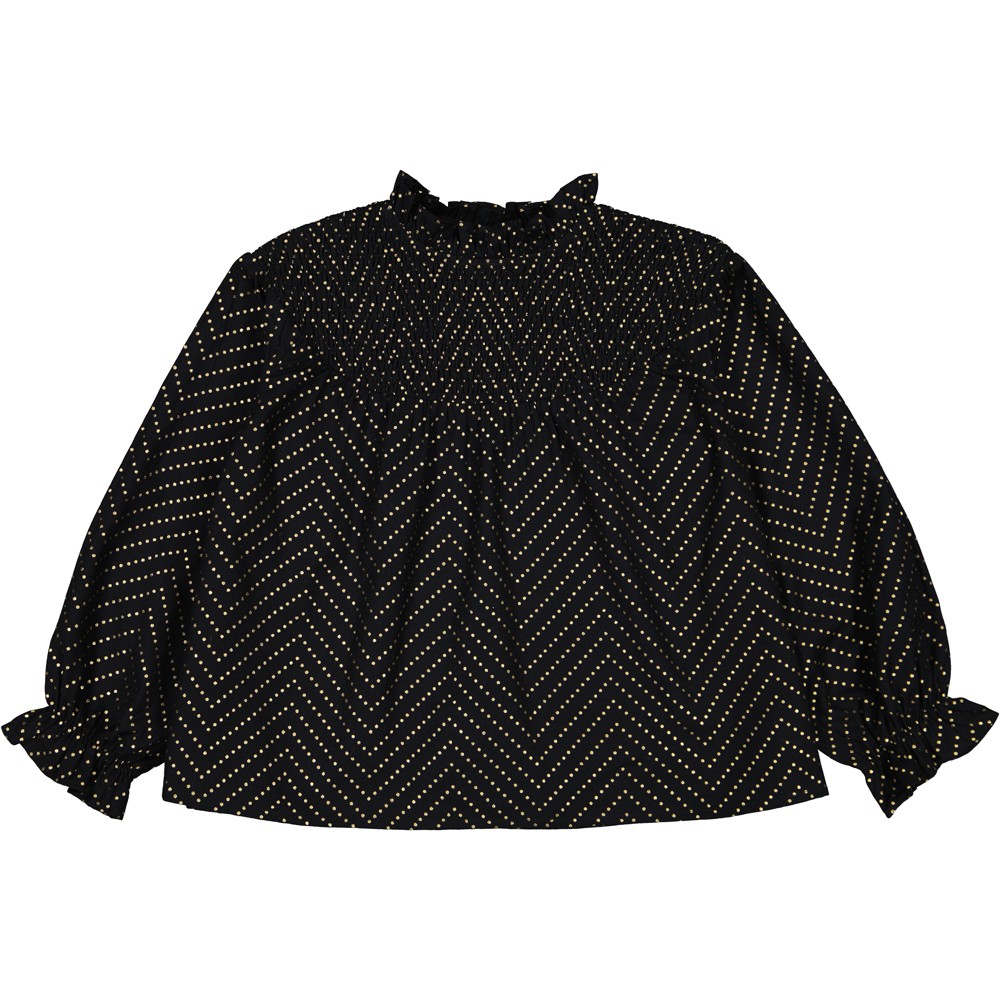 BLOUSE MARNIE TWILL POIS DORÉ
