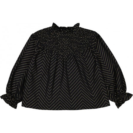 BLOUSE MARNIE TWILL POIS DORÉ