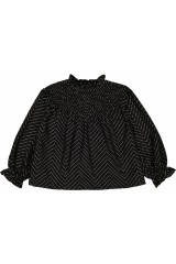 BLOUSE MARNIE TWILL POIS DORÉ
