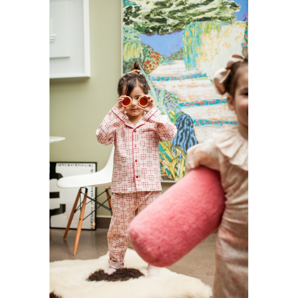 PYJAMAS MINUIT TWILL SQUARE HEART