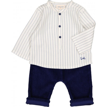 CHEMISE GRAND PERE TWILL RAYURE