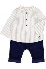 CHEMISE GRAND PERE TWILL RAYURE