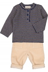 PULL REDA LAINE MÉLANGÉE RAYURE