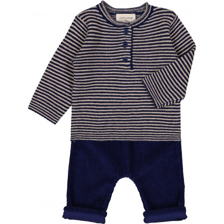 PANTALON JUNGLE VELOURS COTELÉ