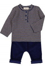 PANTALON JUNGLE VELOURS COTELÉ