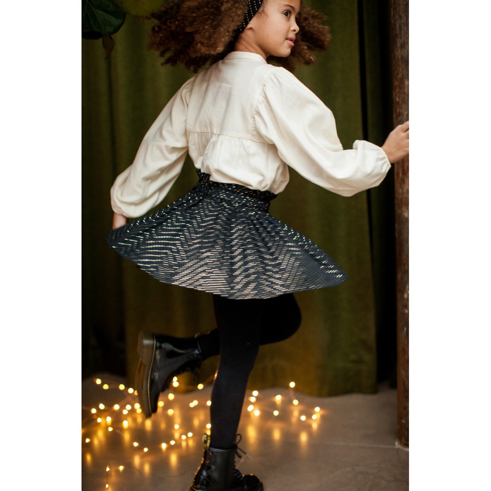 SKIRT ARTEMIS TWILL GOLD DOTS