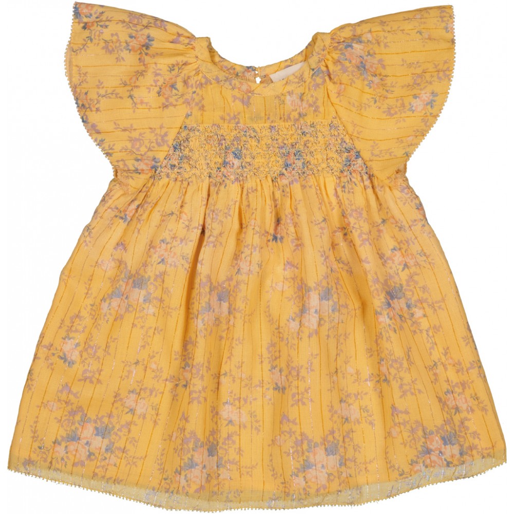 ROBE DONNA RAYURE LUREX BOUQUET