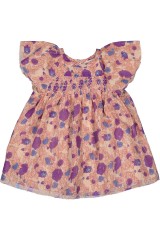 ROBE DONNA RAYURE LUREX FLEUR INDIENNE