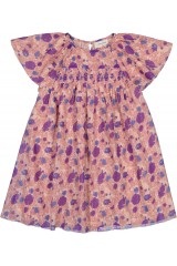 ROBE DONNA RAYURE LUREX FLEUR INDIENNE