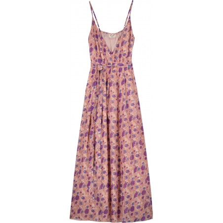 Dress Fefe Stripe Lurex Indian Flower