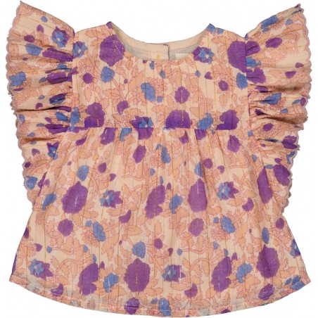 Tunic Jasmin Stripe Lurex Indian Flower