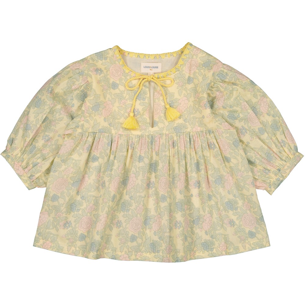 BLOUSE POONAM VOILE DE COTON FLEUR INDIENNE