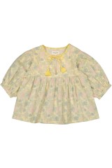 BLOUSE POONAM VOILE DE COTON FLEUR INDIENNE