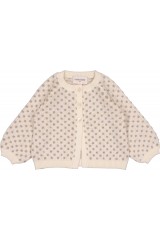 CARDIGAN GULSAH COTON TRICOTÉ POIS DORÉ