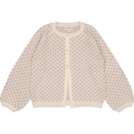 Cardigan Gulsah Knitted Cotton Gold Dots