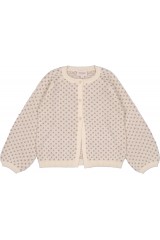 Cardigan Gulsah Knitted Cotton Gold Dots