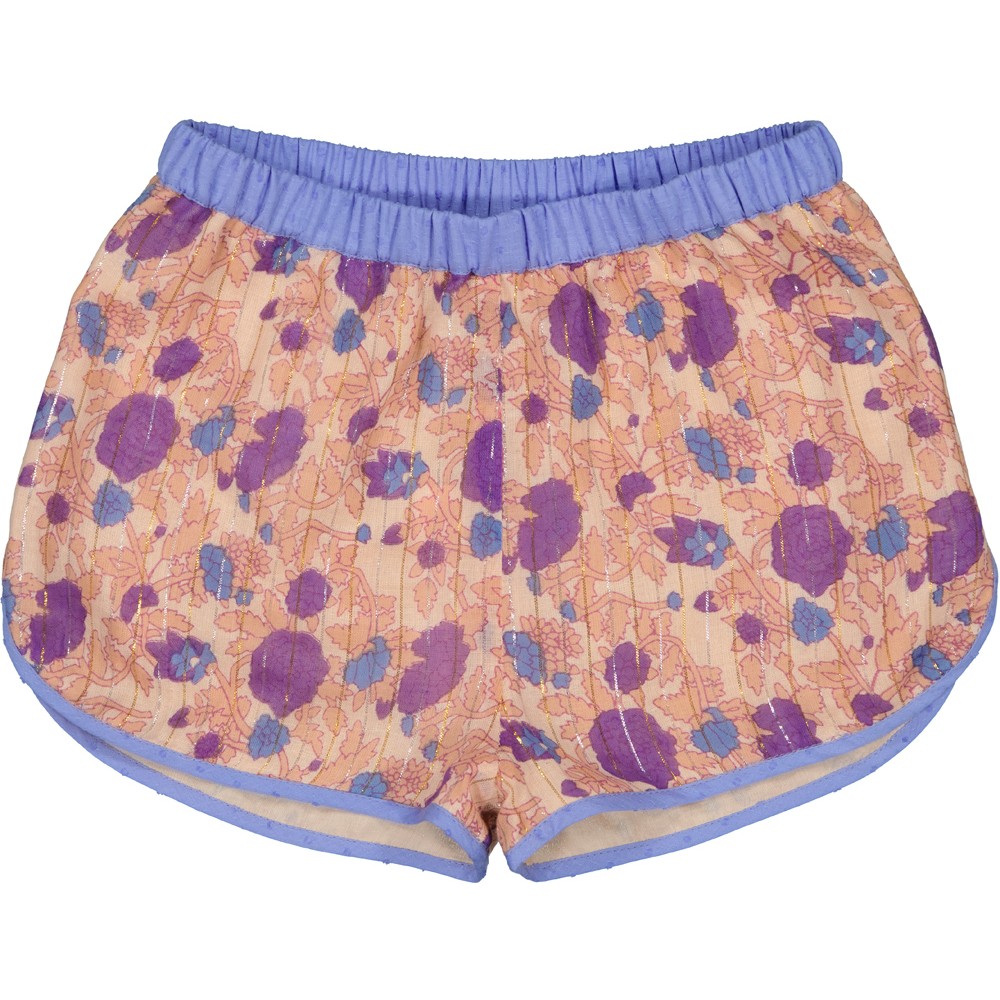 SHORT GEORGINETTE RAYURE LUREX FLEUR INDIENNE