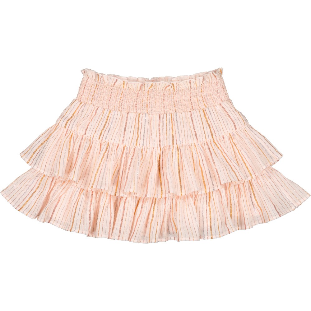 JUPE LENA COTON CREPON RAYURE LUREX