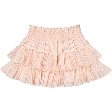 JUPE LENA COTON CREPON RAYURE LUREX