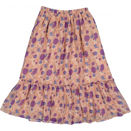 JUPE RACHEL RAYURE LUREX FLEUR INDIENNE