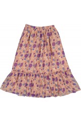 JUPE RACHEL RAYURE LUREX FLEUR INDIENNE
