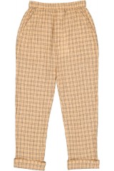 PANTALON GAZELLE COTON CREPON CARREAUX