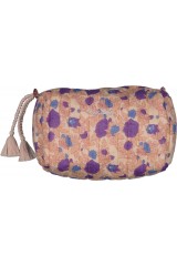 TROUSSE DE TOILETTE BATH RAYURE LUREX FLEUR INDIENNE