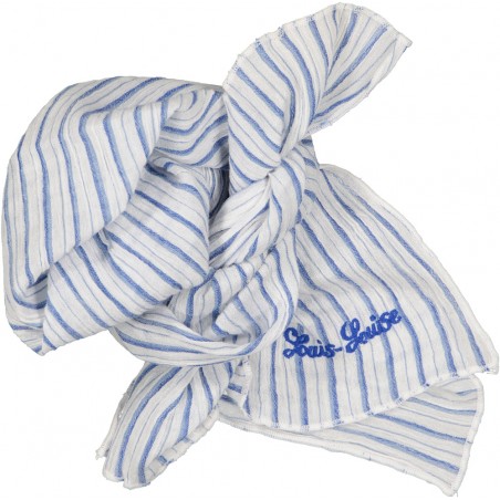 Scarf Sissi Cotton Crepe Stripe