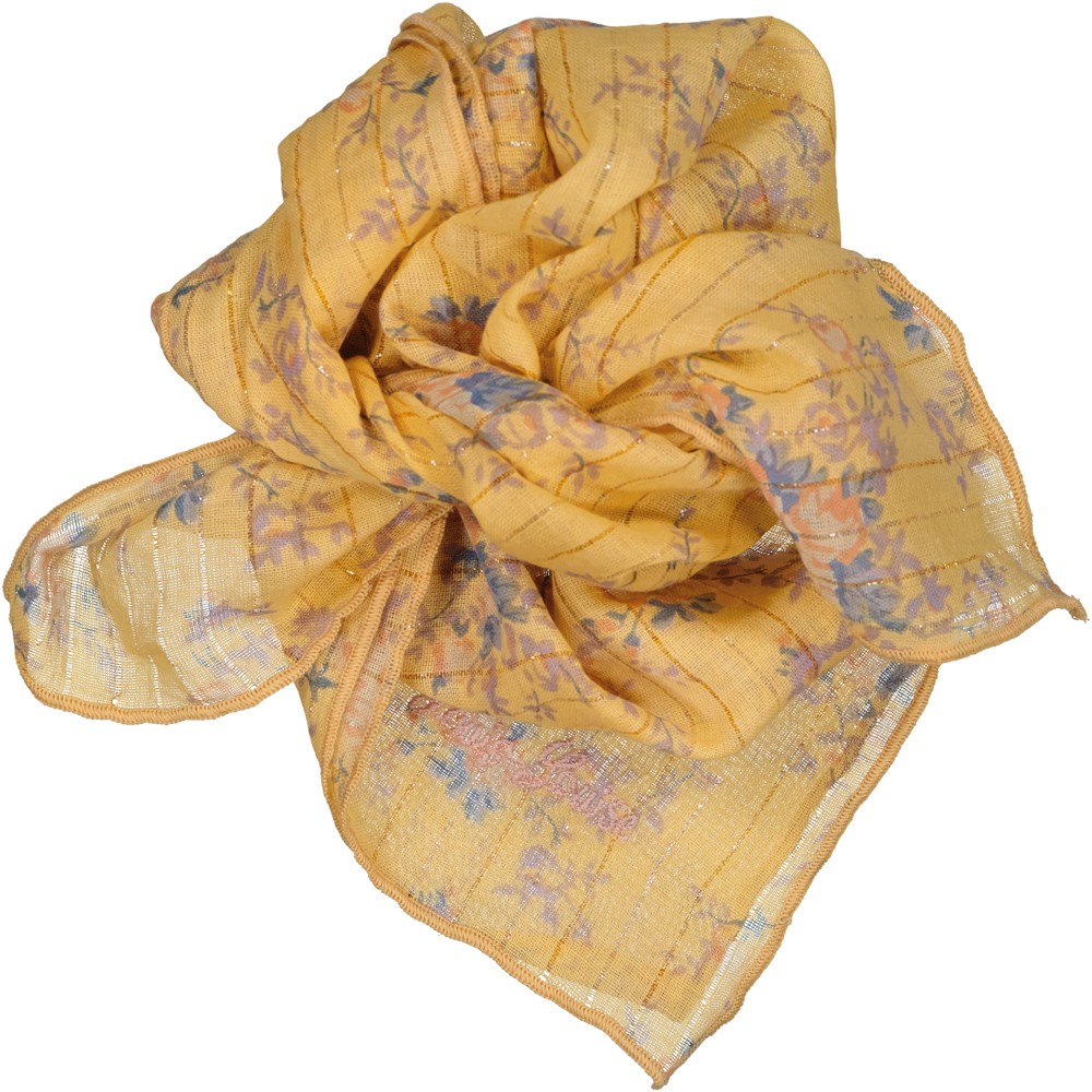 FOULARD SISSI RAYURE LUREX BOUQUET