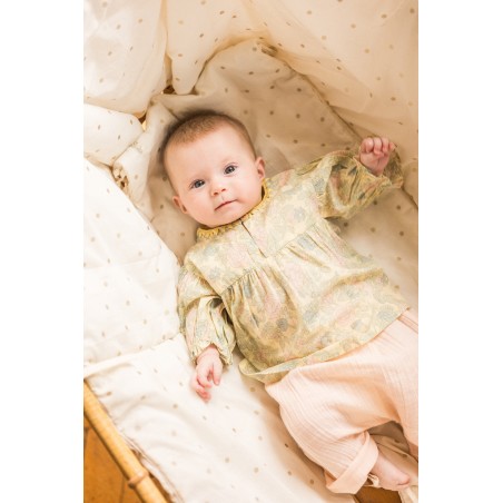 BLOUSE POONI VOILE DE COTON FLEUR INDIENNE