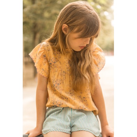 BLOUSE JASMIN RAYURE LUREX BOUQUET