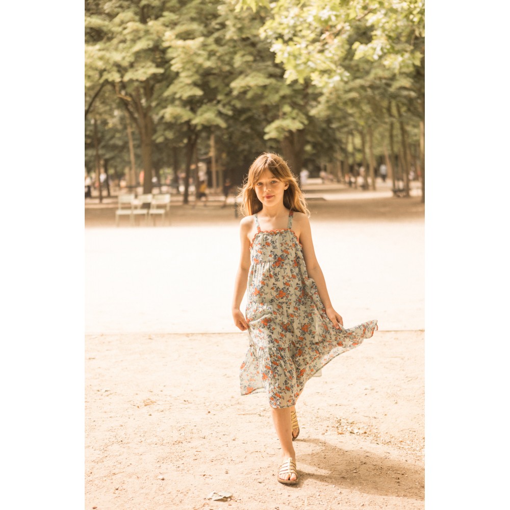 Dress Maria Stripe Lurex Bouquet