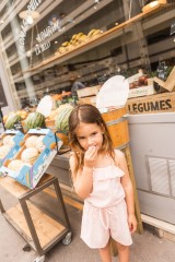Overall Hello Cotton Veil Stripe