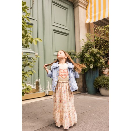 JUPE RACHEL VOILE DE COTON BOUQUET