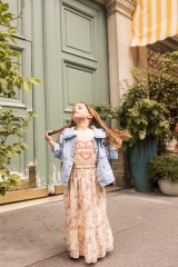 JUPE RACHEL VOILE DE COTON BOUQUET