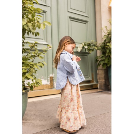 JUPE RACHEL VOILE DE COTON BOUQUET